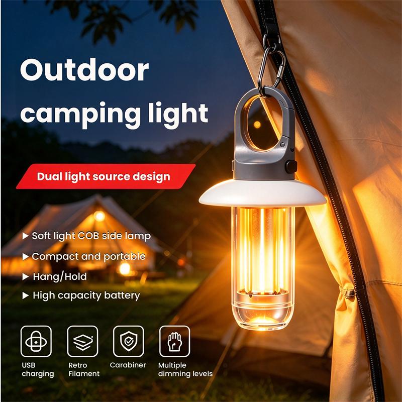 Fishing Equipment Carp - Wiederaufladbare LED-Taschenlampe mit 5 Leuchtmodi, superhelle