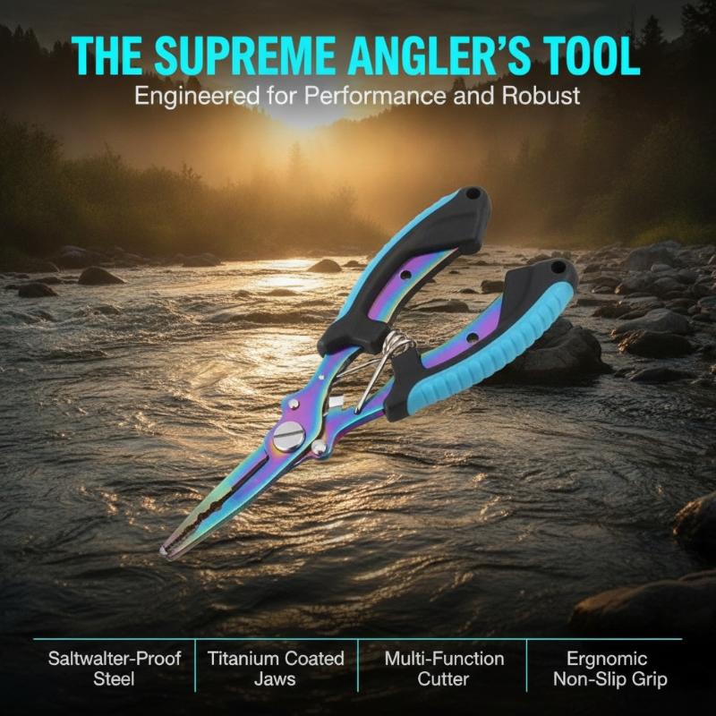 Fishing Equipment Cheap - 1 Stück Multifunktionale Angelzange aus Edelstahl,
