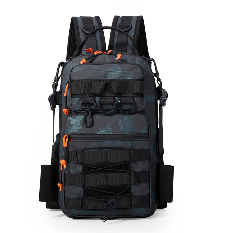 Fishing Equipment Bag - Angelrucksack mit Rutenhalter, Hochwertige Bergsteigertasche, Outdoor-Taktikrucksack,