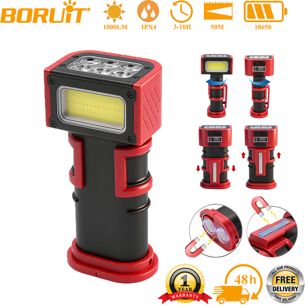 BORUiT COB LED Arbeitsleuchte  – Fishing Equipment Carp Bewertung und Preis
