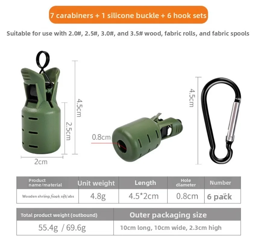 6 Stück Tintenfisch-Haken-Schu – Fishing Equipment Carp Bewertung und Preis